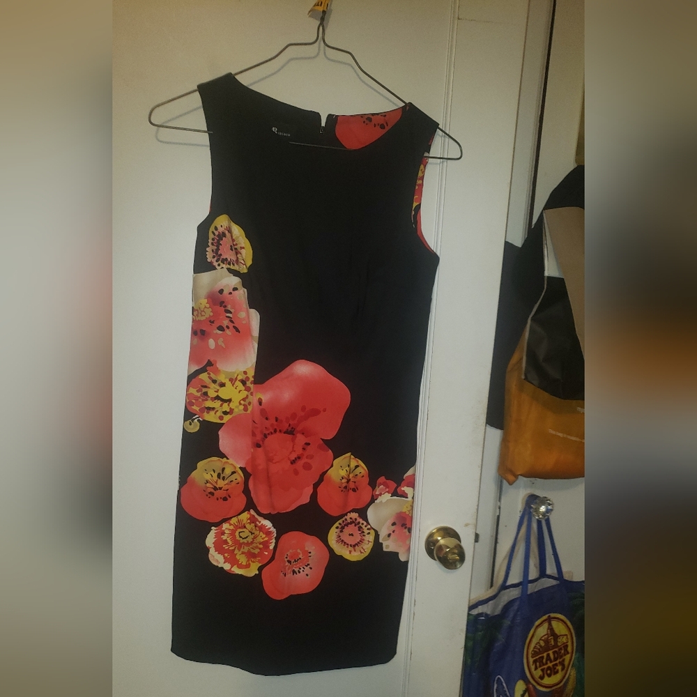 Floral Black Dress